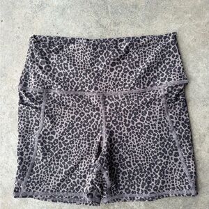 Evolution and Creation Leopard Print Bike Shorts